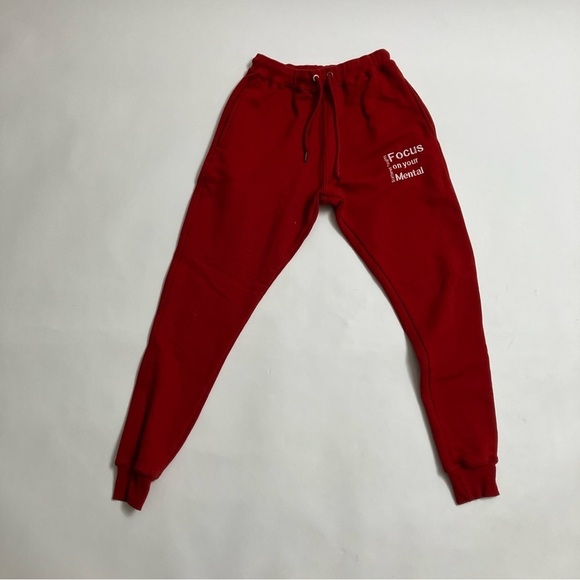 Scattered Thoughts Pants - SCATTERED THOUGHTS “Focus on Your Mental” mental health awareness jogger sweats